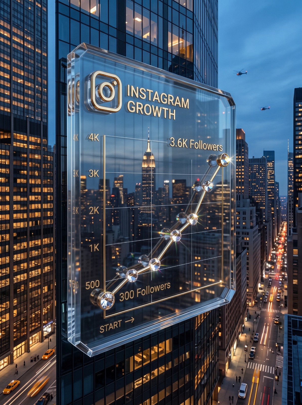 Instagram growth chart